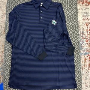 Long sleeve Foot Joy golf shirt.